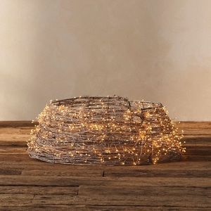Anthropologie rattan tree skirt